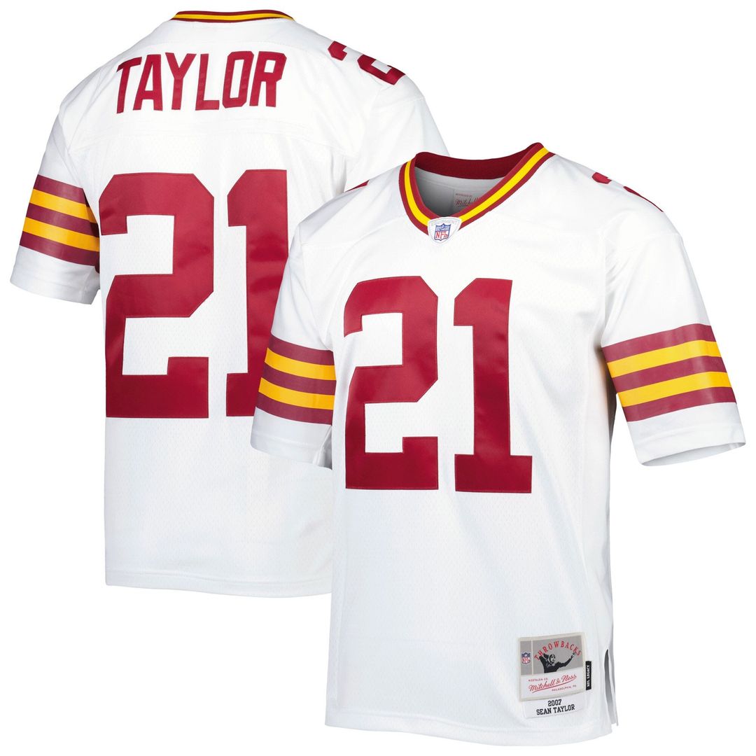 Men's Big & Tall Mitchell & Ness Washington Commanders Sean Taylor White 2007 Legacy Retired Player NFL Jersey