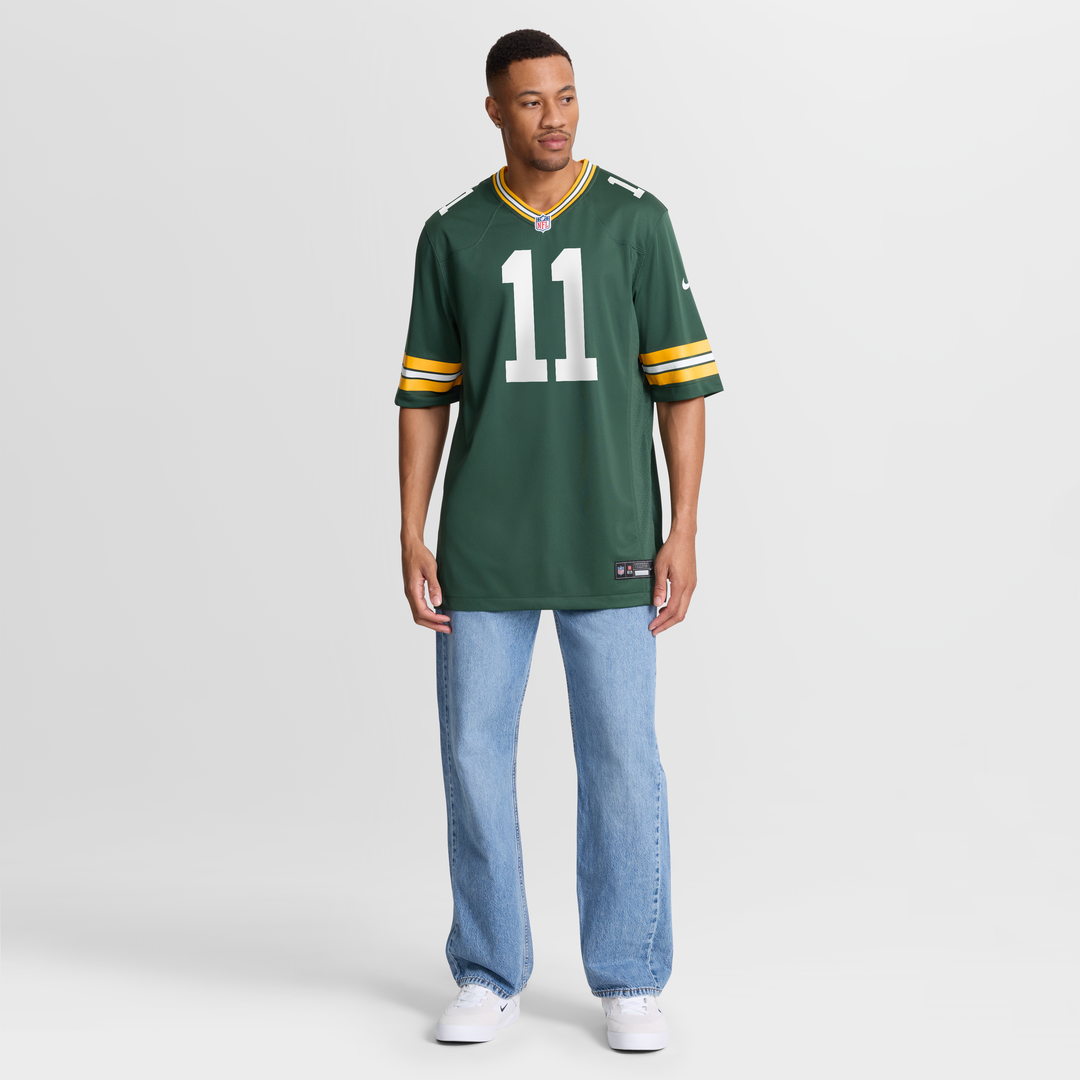 Men's Nike Green Bay Packers Jayden Reed Green Game NFL Jersey