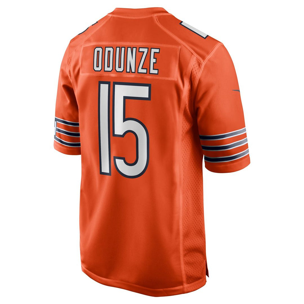 Men's Nike Chicago Bears Rome Odunze Orange Alternate Game NFL Jersey