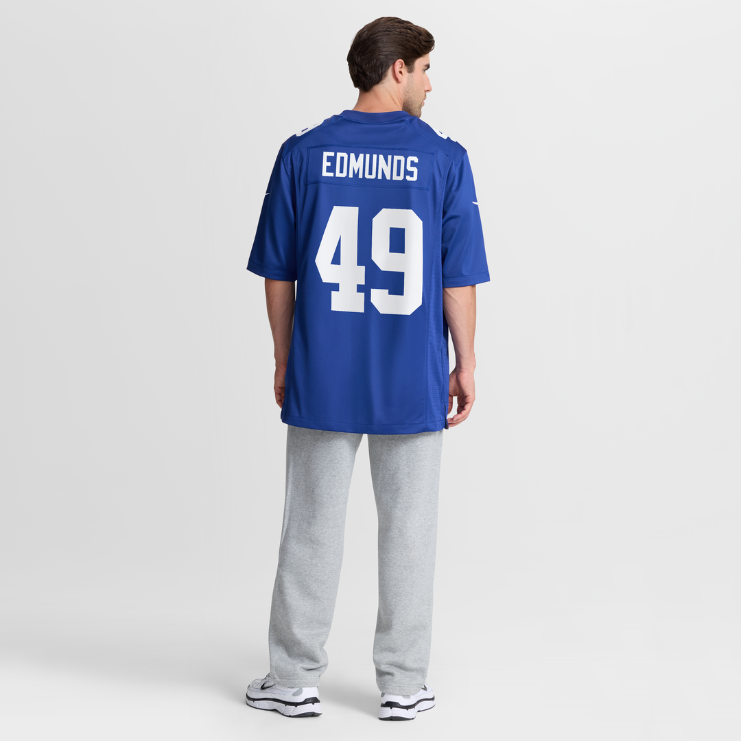 Men's Nike New York Giants Tremaine Edmunds Royal Team Game NFL Jersey