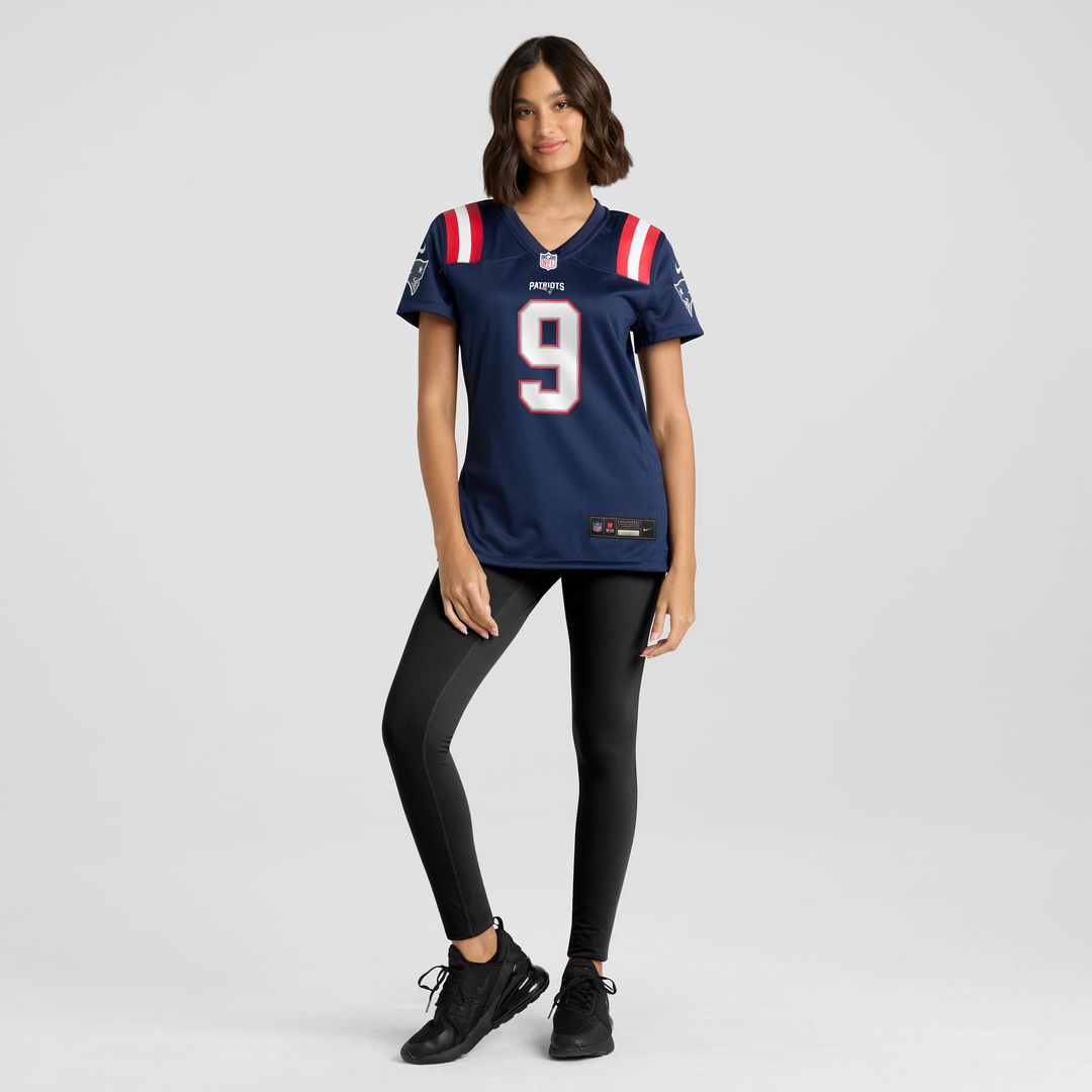 Women's Nike New England Patriots Kayshon Boutte Navy Game NFL Jersey