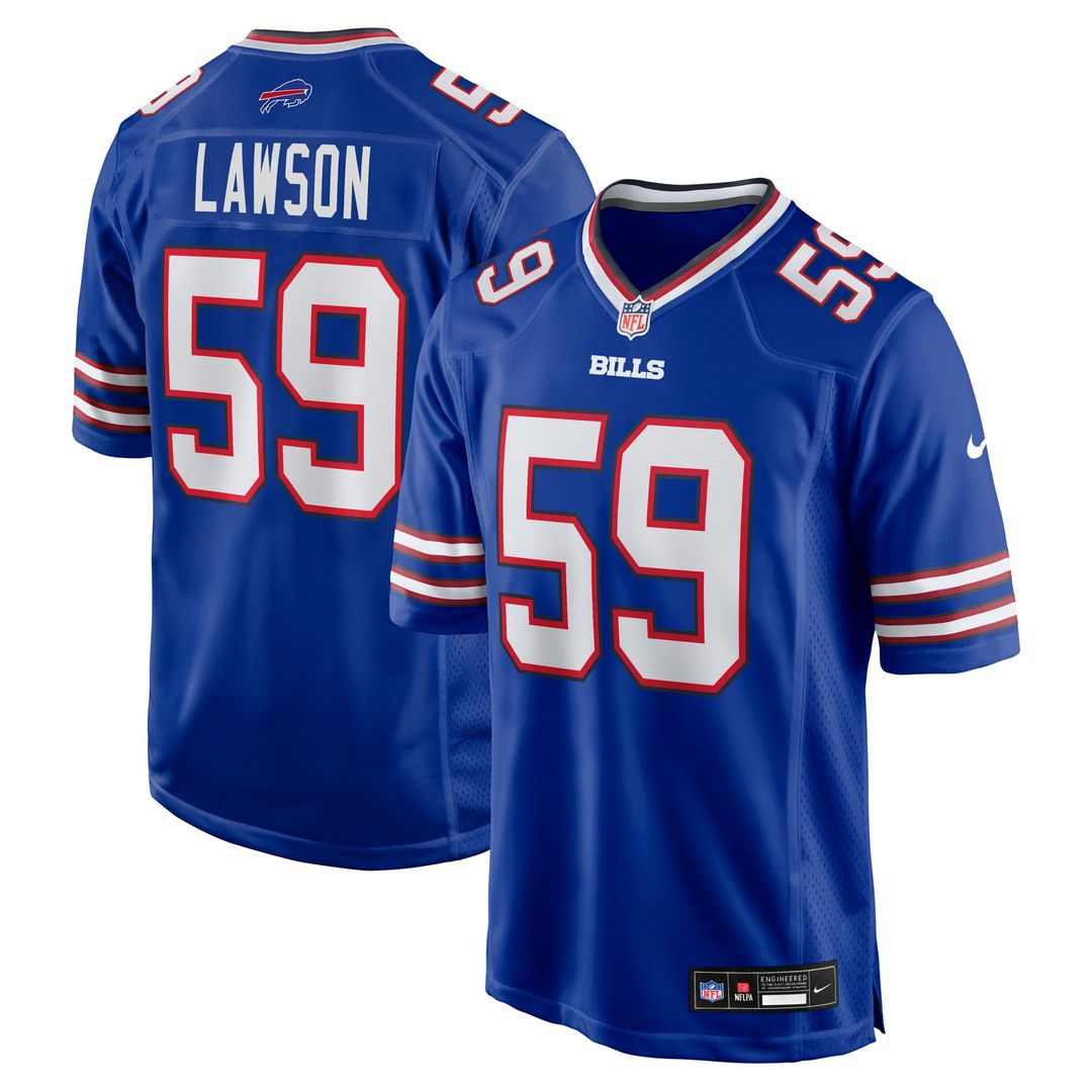 Men's Nike Buffalo Bills Shaq Lawson Royal Team Game NFL Jersey