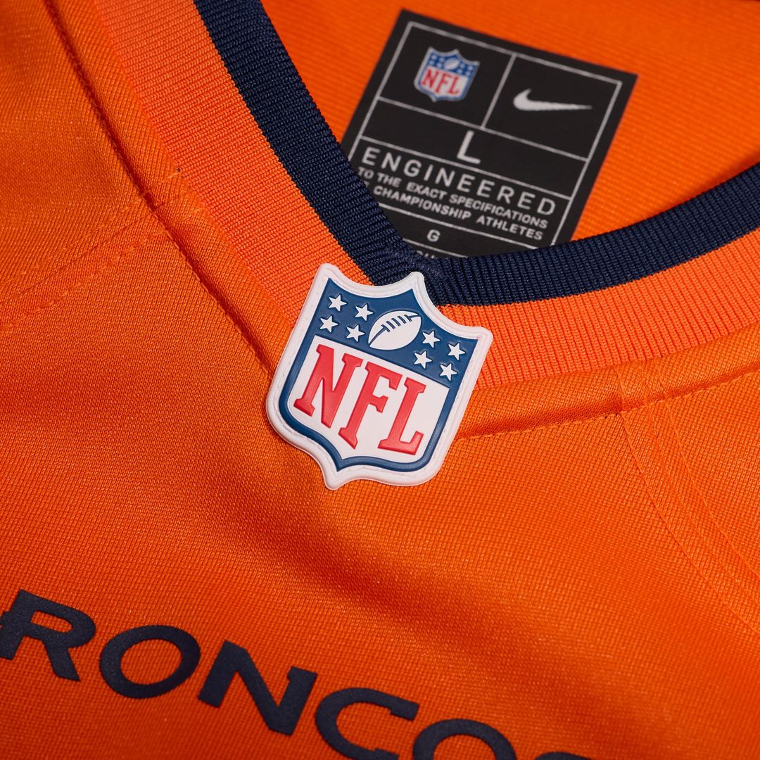 Men's Nike Denver Broncos Lucas Krull Orange Team Game NFL Jersey