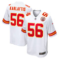 Men's Nike Kansas City Chiefs George Karlaftis White Away Game Player NFL Jersey