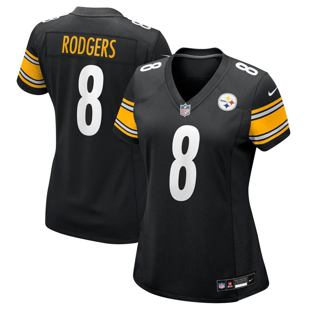 Women's Nike Pittsburgh Steelers Aaron Rodgers Black Game NFL Jersey
