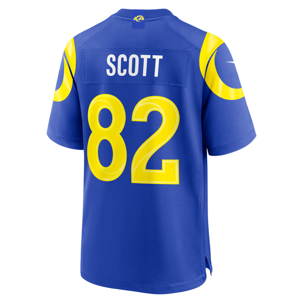Men's Nike Los Angeles Rams Tyler Scott Royal Team Game NFL Jersey