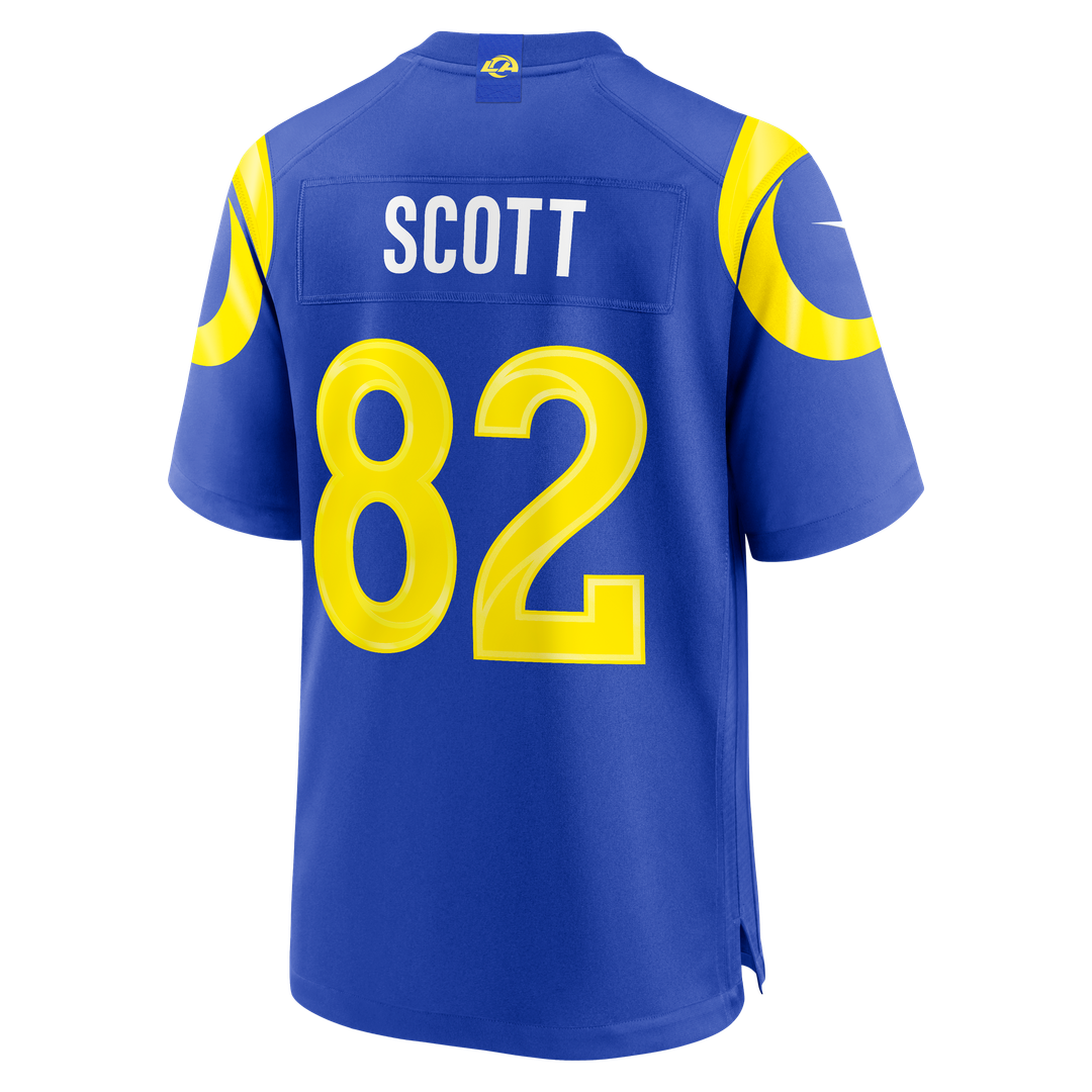 Men's Nike Los Angeles Rams Tyler Scott Royal Team Game NFL Jersey