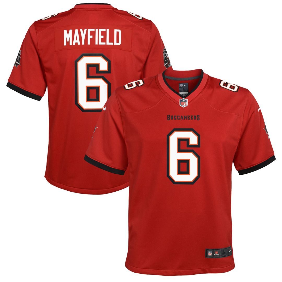 Youth Nike Tampa Bay Buccaneers Baker Mayfield White Game NFL Jersey