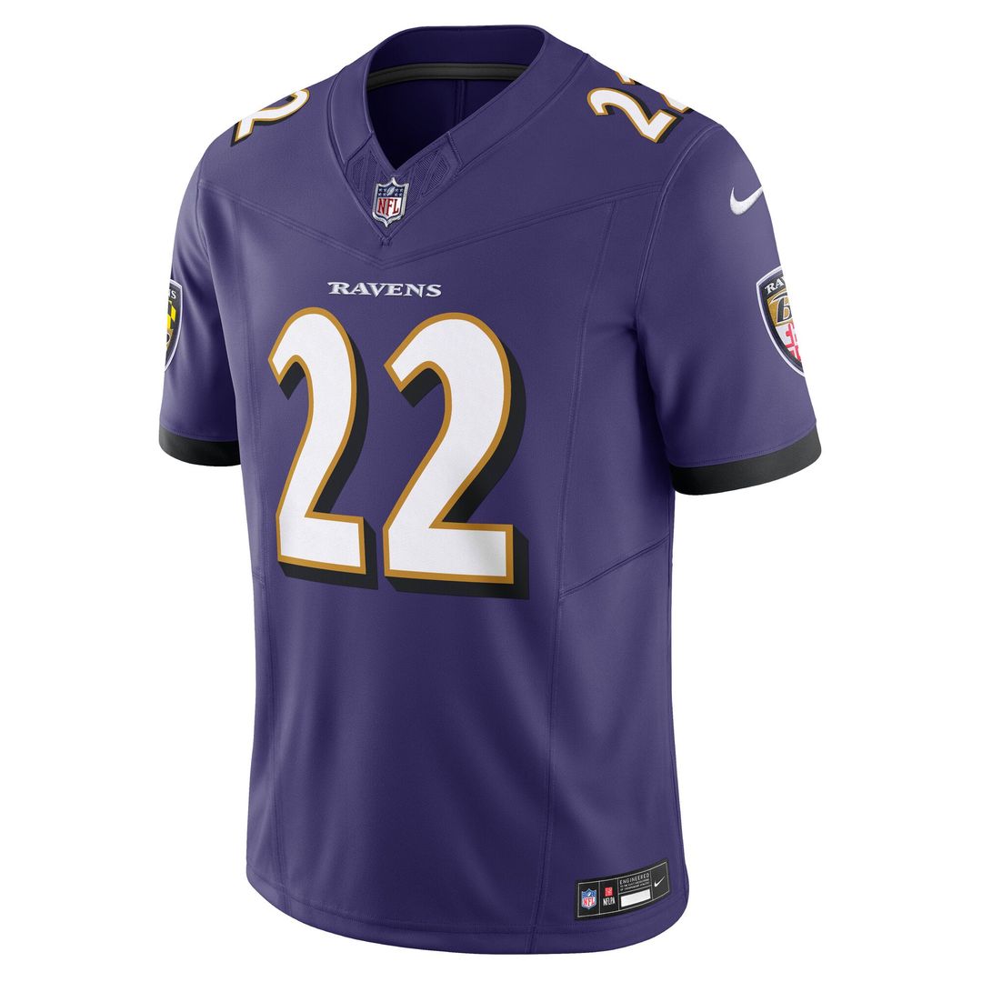 Men's Nike Baltimore Ravens Derrick Henry Purple Vapor F.U.S.E. Limited NFL Jersey