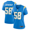 Women's Nike Los Angeles Chargers Tae Crowder Powder Blue Team Game NFL Jersey