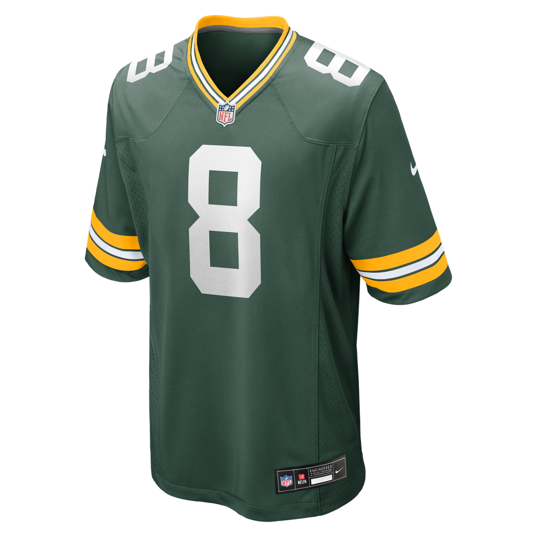 Men's Nike Green Bay Packers Josh Jacobs Green Team Game NFL Jersey