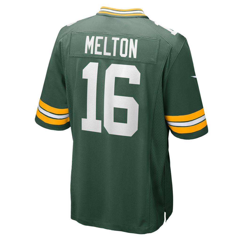 Men's Nike Green Bay Packers Bo Melton Green Team Game NFL Jersey