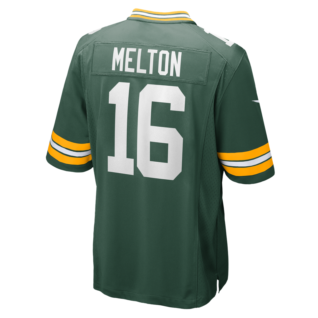 Men's Nike Green Bay Packers Bo Melton Green Team Game NFL Jersey