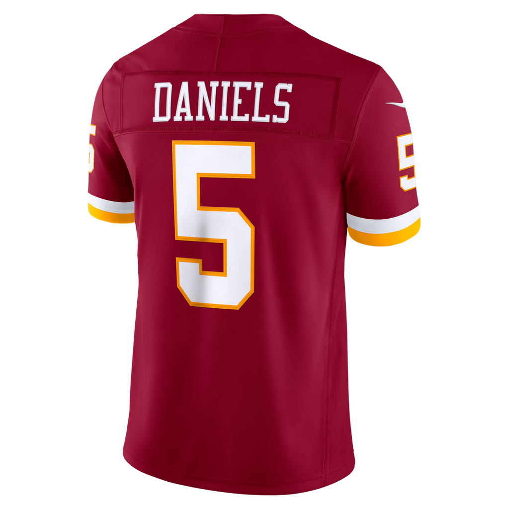 Men's Nike Washington Commanders Jayden Daniels Burgundy Vapor F.U.S.E. Stitched Limited NFL Jersey