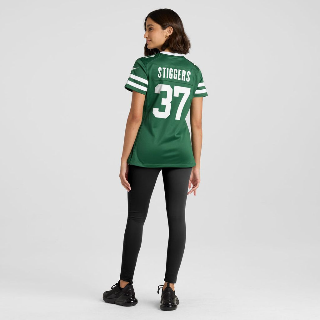 Women's Nike New York Jets Qwan'tez Stiggers Legacy Green Game NFL Jersey