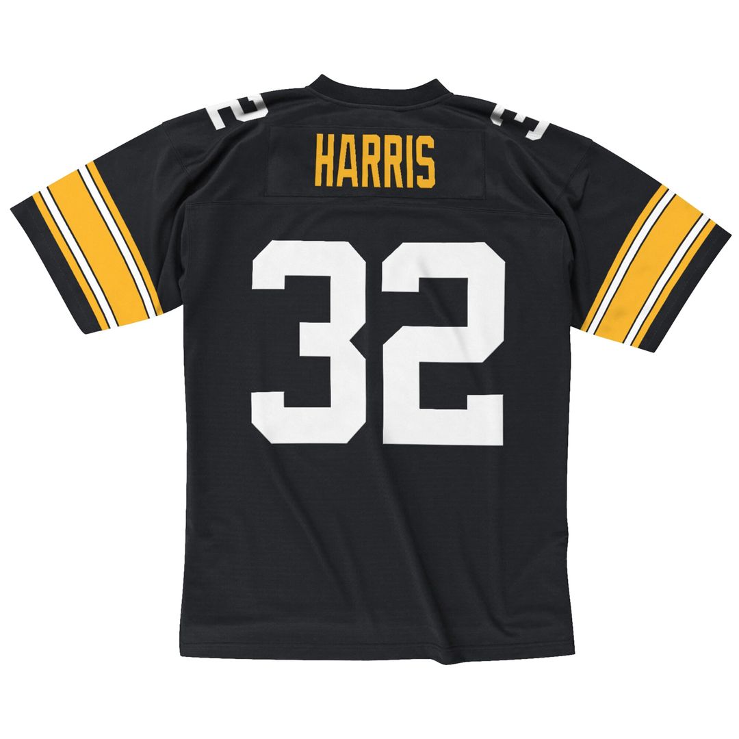 Men's Mitchell & Ness Pittsburgh Steelers Franco Harris White Legacy Replica NFL Jersey