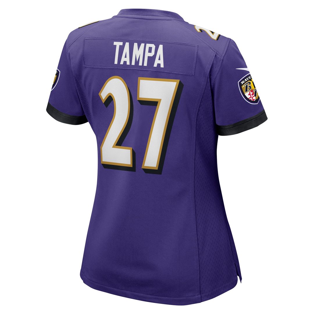 Women's Nike Baltimore Ravens T.J. Tampa Purple Game NFL Jersey