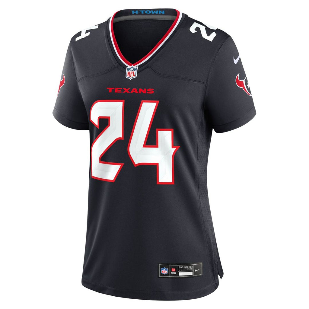 Women's Nike Houston Texans Derek Stingley Jr. Navy Game NFL Jersey