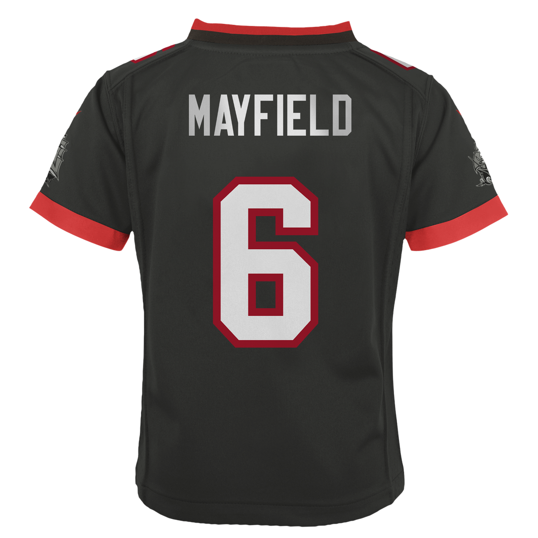 Preschool Nike Tampa Bay Buccaneers Baker Mayfield Pewter Alternate Game NFL Jersey
