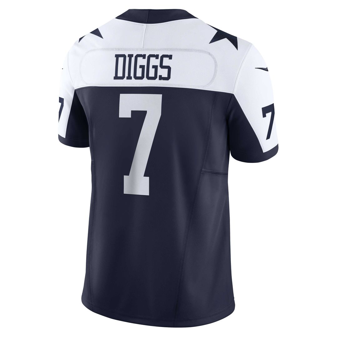 Men's Nike Dallas Cowboys Trevon Diggs Navy Vapor F.U.S.E. Limited NFL Jersey