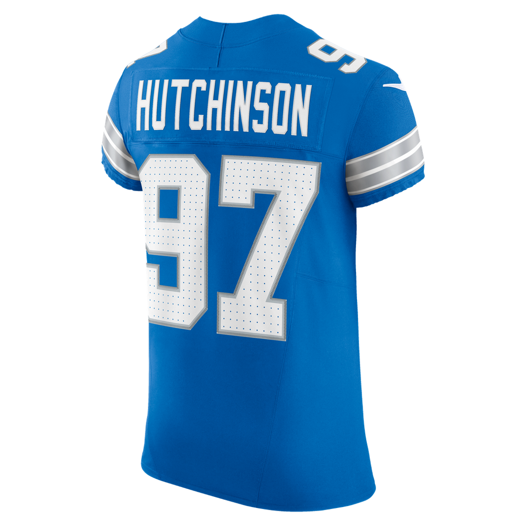 Men's Nike Detroit Lions Aidan Hutchinson Black Alternate Vapor F.U.S.E. Elite NFL Jersey