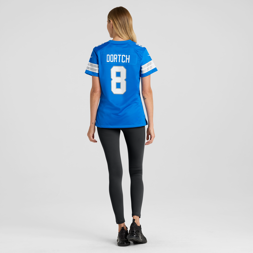 Women's Nike Detroit Lions Greg Dortch Blue Team Game NFL Jersey