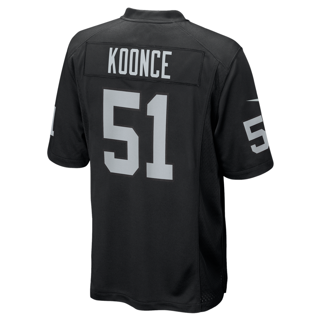 Men's Nike Las Vegas Raiders Malcolm Koonce Black Game NFL Jersey