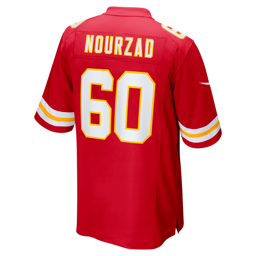 Men's Nike Kansas City Chiefs Hunter Nourzad Red Game NFL Jersey