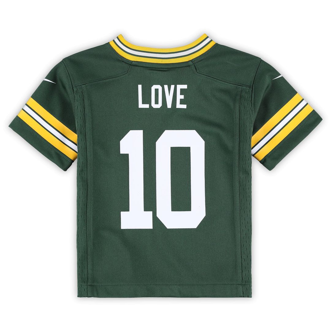 Toddler Nike Green Bay Packers Jordan Love Green Game NFL Jersey