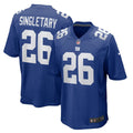 Men's Nike New York Giants Devin Singletary Royal Team Game NFL Jersey
