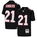 Youth Mitchell & Ness Atlanta Falcons Deion Sanders Black 1992 Legacy Retired Player NFL Jersey