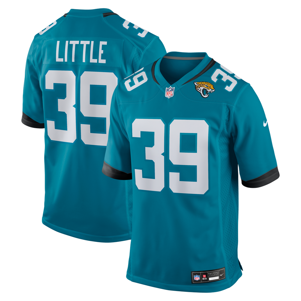 Men's Nike Jacksonville Jaguars Cam Little Teal Team Game NFL Jersey