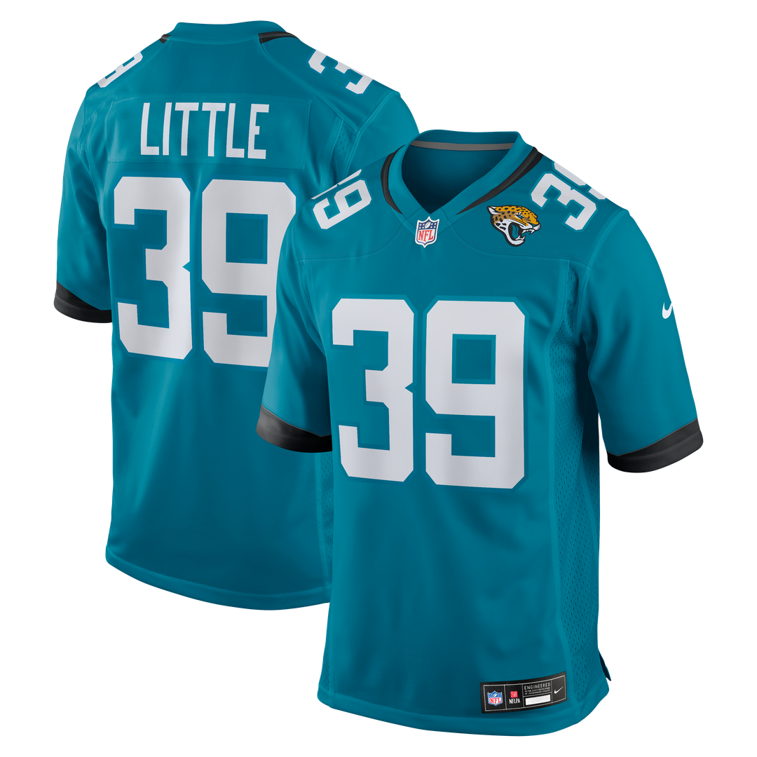 Men's Nike Jacksonville Jaguars Cam Little Teal Team Game NFL Jersey