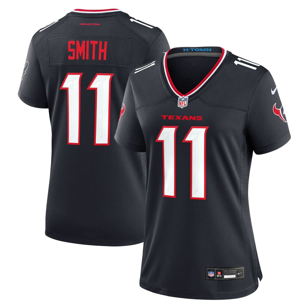 Women's Nike Houston Texans Tremon Smith Navy Team Game NFL Jersey