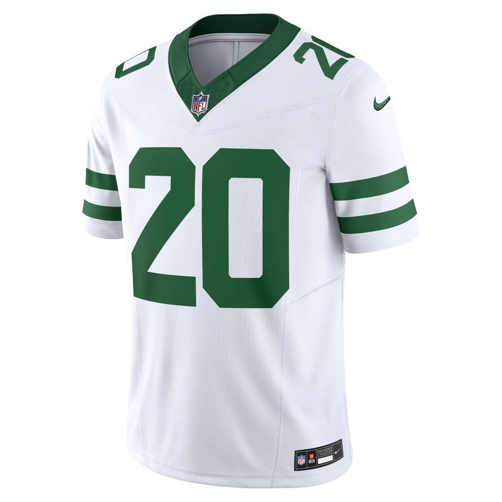 Men's Nike New York Jets Breece Hall Legacy Green Vapor F.U.S.E. Limited NFL Jersey