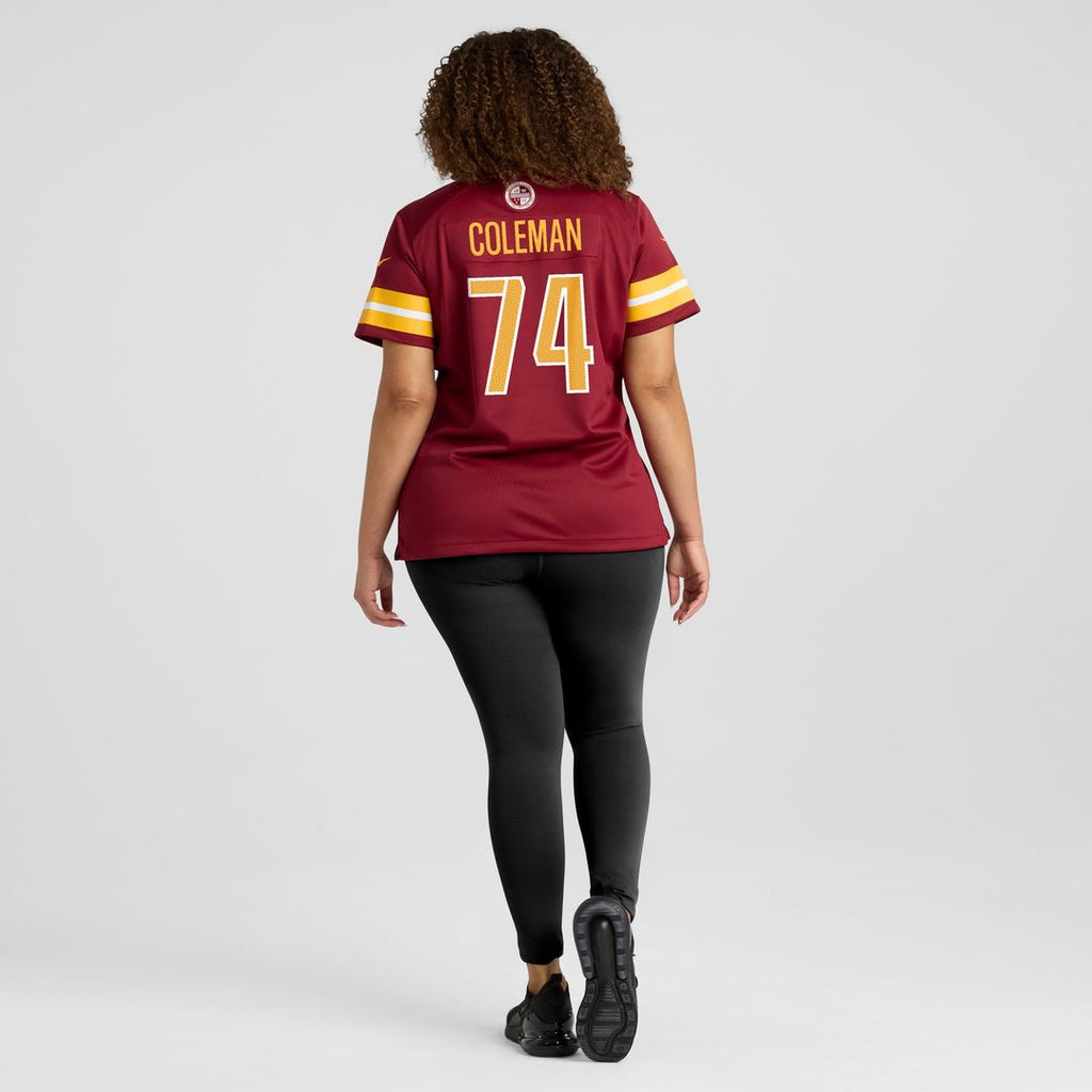 Women's Nike Washington Commanders Brandon Coleman Burgundy Team Game NFL Jersey