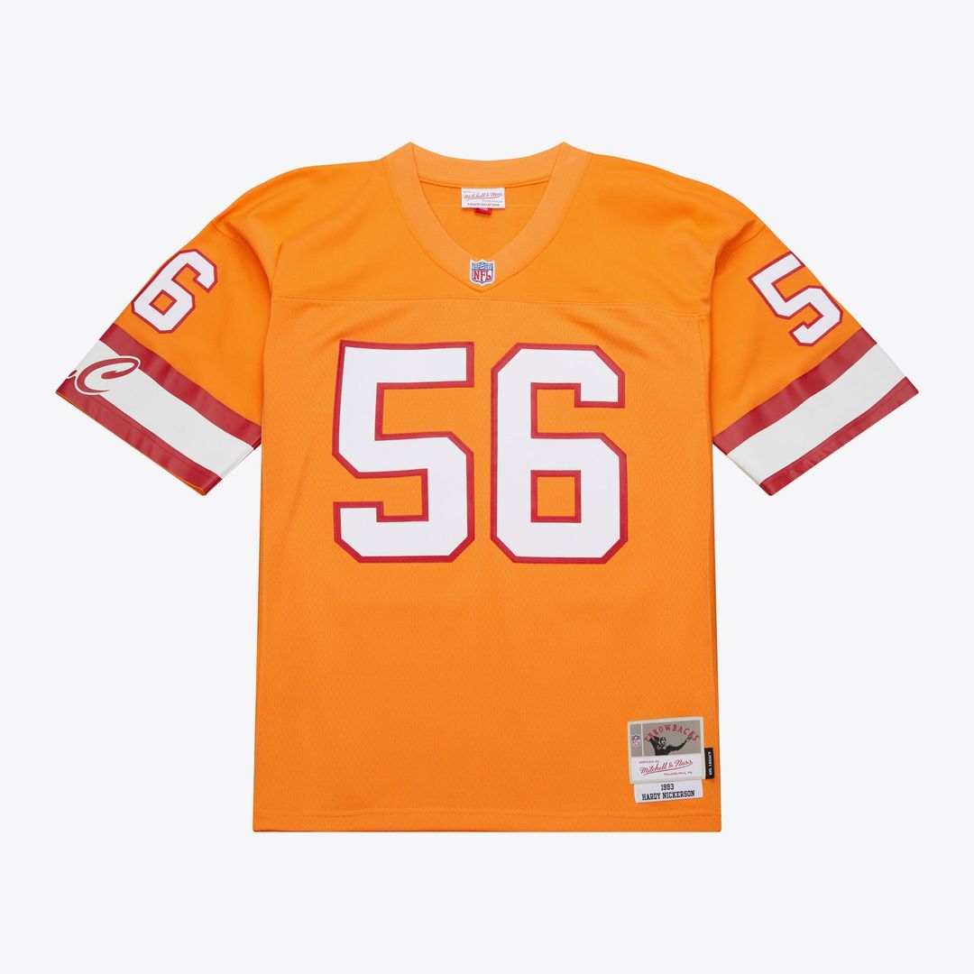 Men's Mitchell & Ness Tampa Bay Buccaneers Hardy Nickerson Orange 1993 Legacy Replica NFL Jersey
