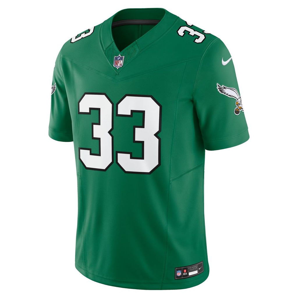 Men's Nike Philadelphia Eagles Cooper DeJean Midnight Green Team Vapor F.U.S.E. Limited NFL Jersey