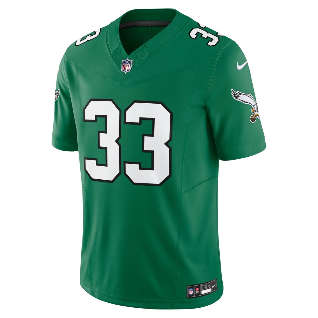 Men's Nike Philadelphia Eagles Cooper DeJean Kelly Green Alternate 2 Vapor F.U.S.E. Limited NFL Jersey
