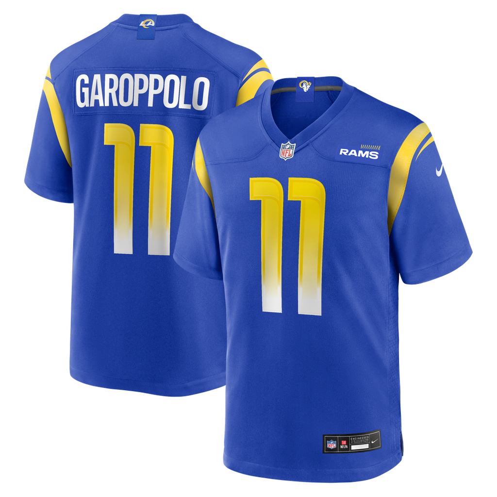 Men's Nike Los Angeles Rams Jimmy Garoppolo Royal Game NFL Jersey