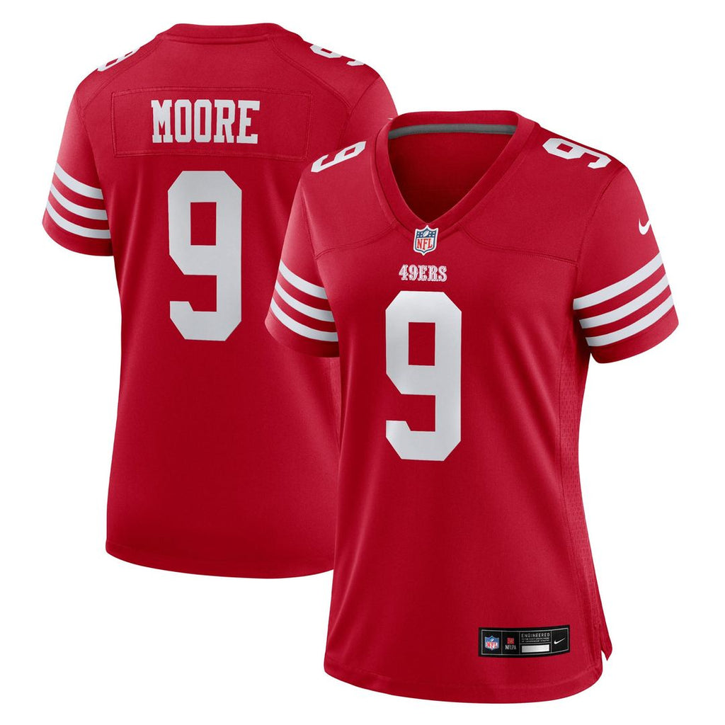 Women's Nike San Francisco 49ers Skyy Moore Scarlet Team Game NFL Jersey