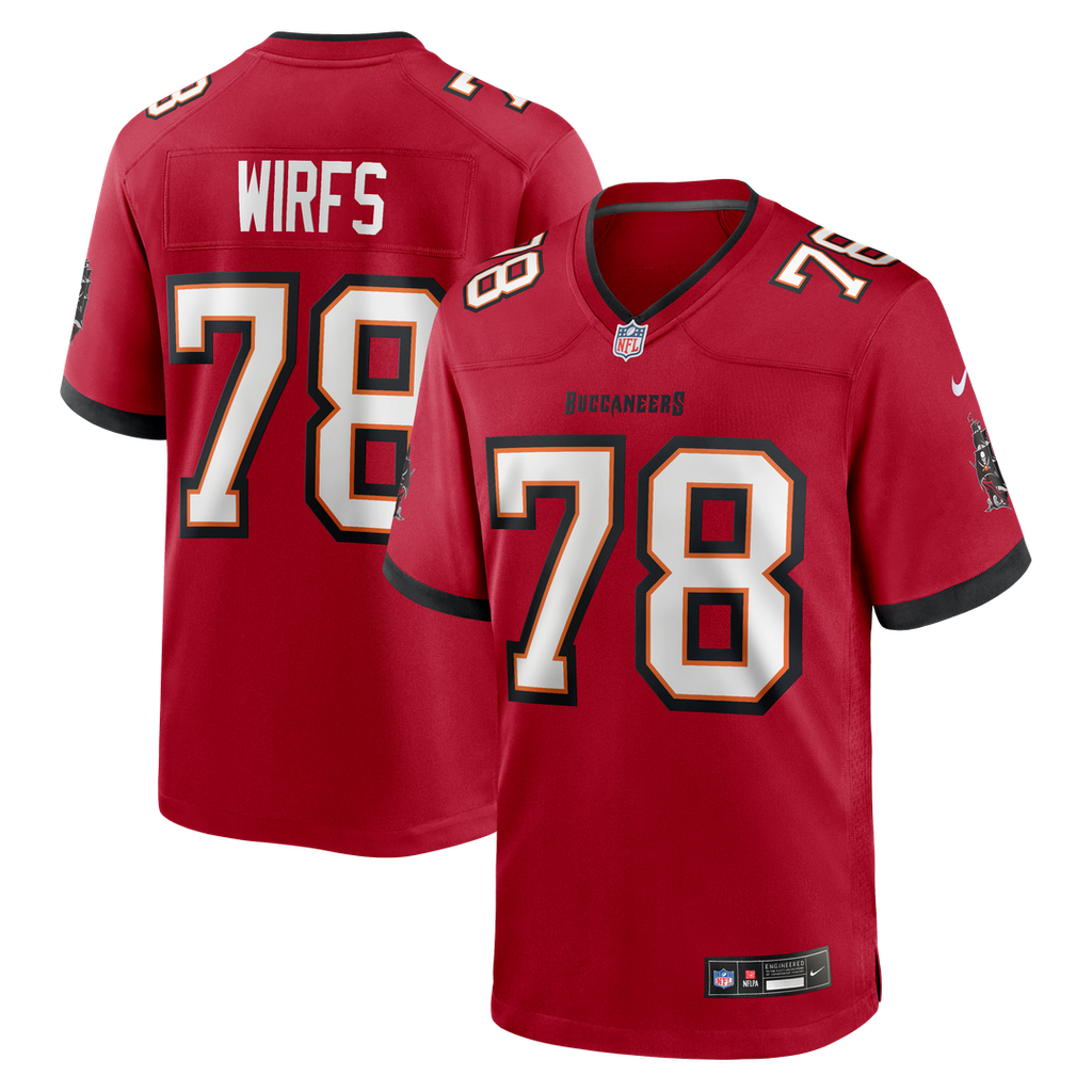 Men's Nike Tampa Bay Buccaneers Tristan Wirfs Red Game NFL Jersey