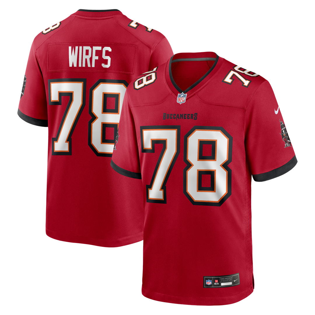 Men's Nike Tampa Bay Buccaneers Tristan Wirfs Red Game NFL Jersey