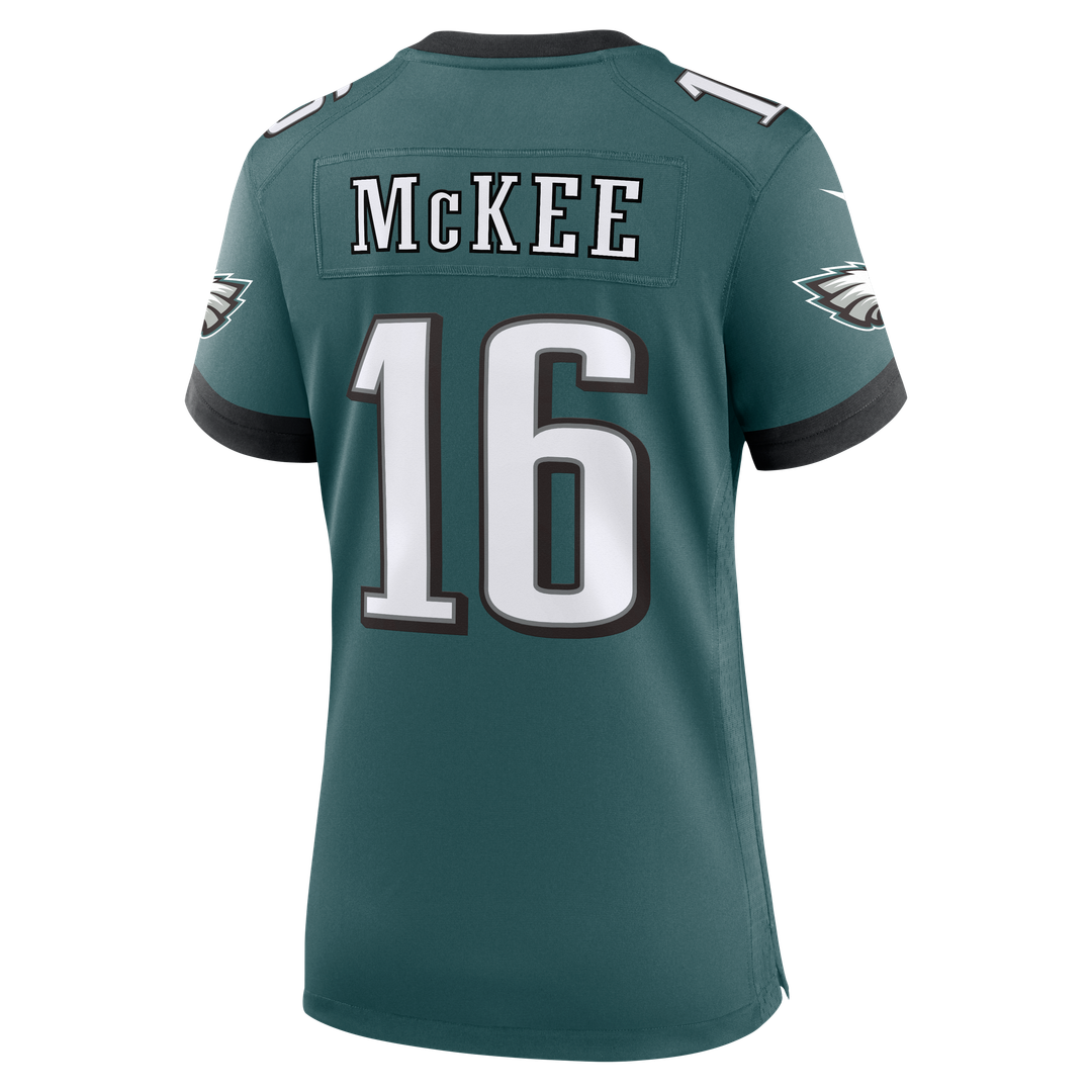 Women's Nike Philadelphia Eagles Tanner McKee Midnight Green Team Game NFL Jersey