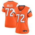 Women's Nike Denver Broncos Garett Bolles Orange Team Game NFL Jersey