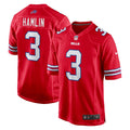Men's Nike Buffalo Bills Damar Hamlin Red Alternate Game NFL Jersey