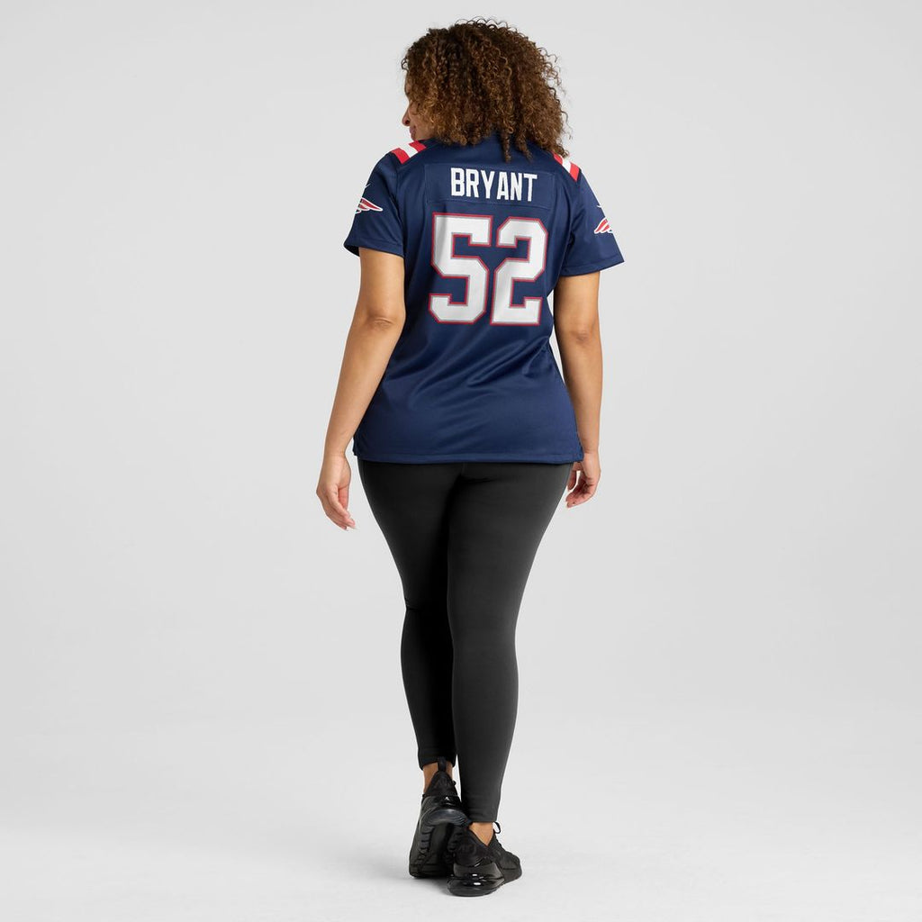 Women's Nike New England Patriots Marcus Bryant Navy Team Game NFL Jersey