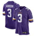 Men's Nike Minnesota Vikings Jordan Addison Purple Game NFL Jersey