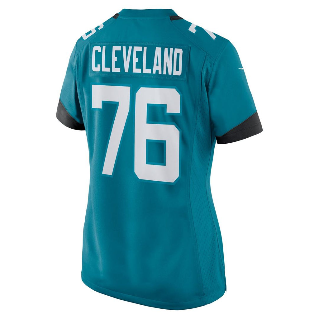 Women's Nike Jacksonville Jaguars Ezra Cleveland Teal Game NFL Jersey
