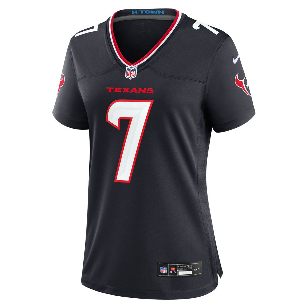Women's Nike Houston Texans C.J. Stroud Navy Game NFL Jersey
